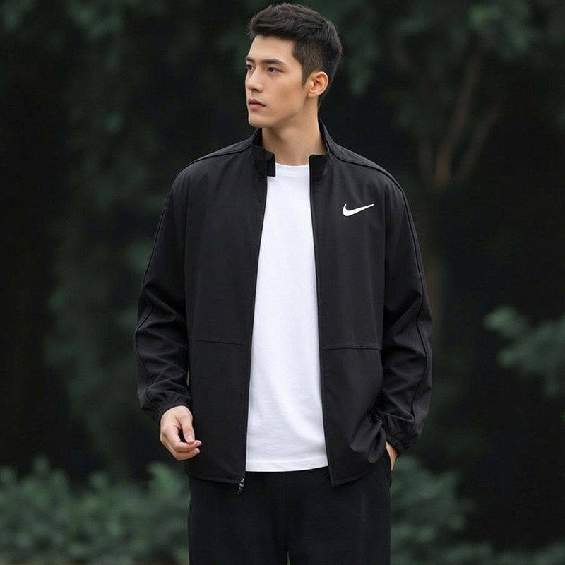 Nike耐克外套男款官方正品运动服2026春季新款黑色训练跑步夹克男
