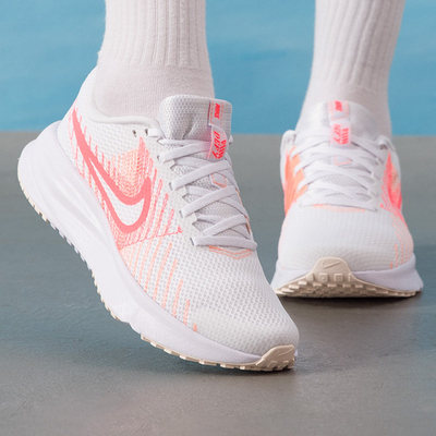 幸运叶子|Nike耐克女官方正品NIKE RUNDEFY跑步鞋白红运动休闲鞋