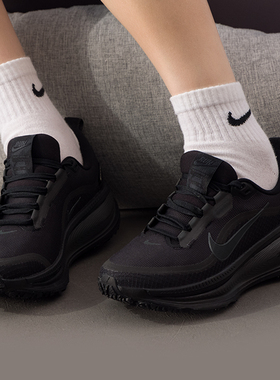 耐克女鞋官方正品VOMERO18跑鞋2025春季新款黑武士缓震防水老爹鞋