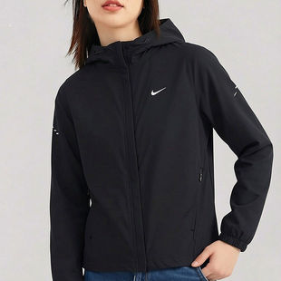 Nike耐克外套女款官方正品运动服2026春季新款黑色训练跑步夹克女
