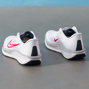 耐克男鞋官方正品NIKE QUEST 6白红跑步鞋2026新款缓震休闲运动鞋