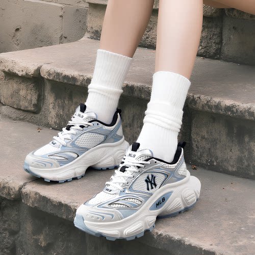 MLB官方正品男鞋女鞋新款运动鞋情侣休闲鞋复古厚底鞋赛博老爹鞋