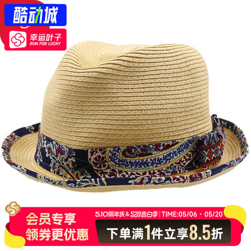 幸运叶子|Hatson女帽春季新款运动户外遮阳时尚休闲草帽MGMFEI BG