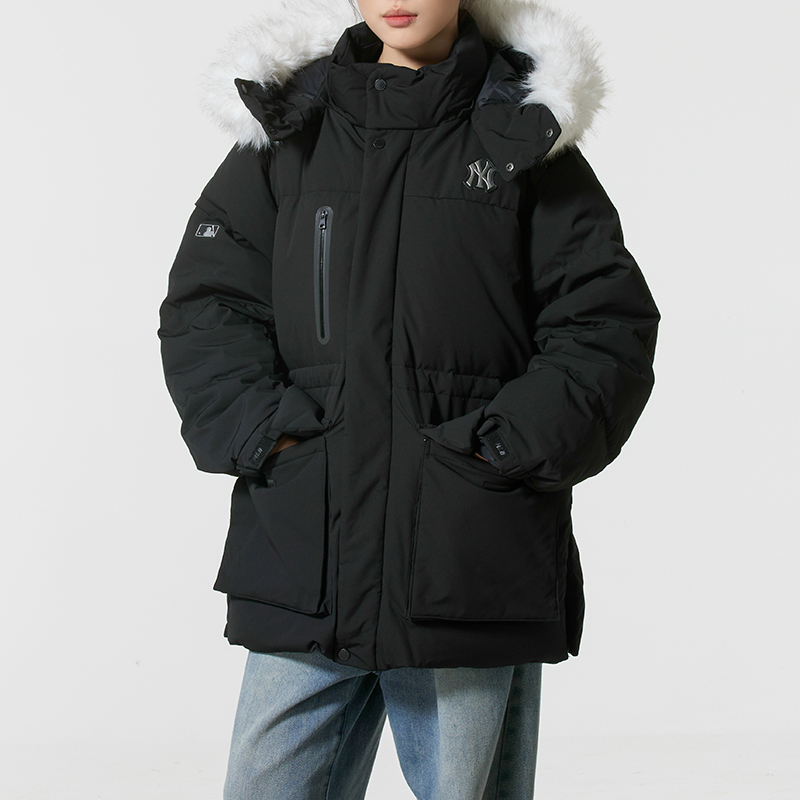 MLB羽绒服童装2025冬季新款保暖羽绒外套男童女童防风运动休闲服