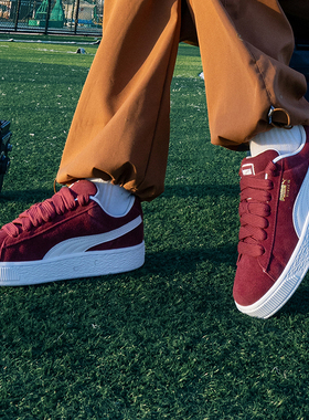 彪马新年款马年男女同款情侣鞋官方正品Suede XL红色板鞋26休闲鞋