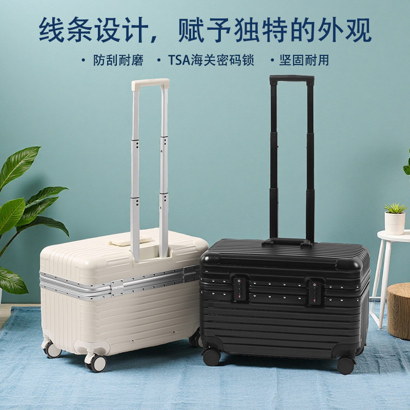 20寸拉杆行李箱上开盖式摄影工具箱男结实耐用铝框多用途跟妆箱女图片