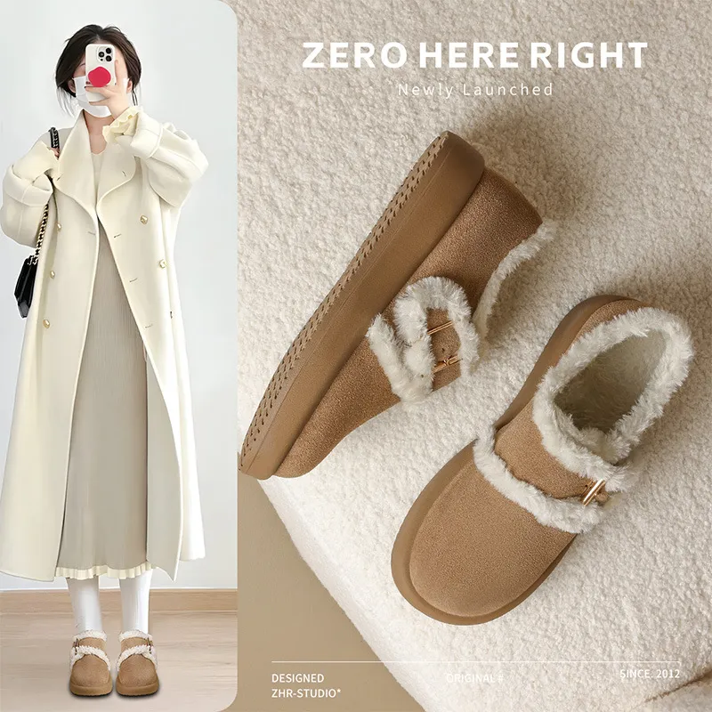 加绒勃肯鞋女2024冬季款保暖加厚真皮超软棉鞋东北雪地靴,女鞋,棉鞋,淘宝优惠券,粉丝福利购,淘宝优惠卷