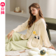 女款 套装 可爱休闲加厚家居服 空气棉夹层纯棉长袖 芬腾睡衣女秋冬季
