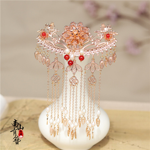 梦华录刘亦菲同款流苏发簪发冠古风头饰唐簪花仕女图汉服发饰百搭