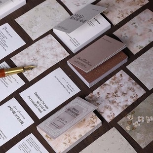 迷你小书册特种纸手账素材纸本文艺轻复古印章图鉴盖印装饰打底纸