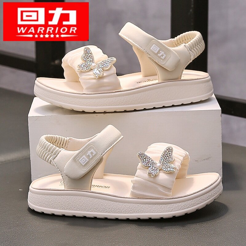 品牌正品回力童鞋女童运动凉鞋夏季7女孩8公主沙滩鞋儿童软底鞋12