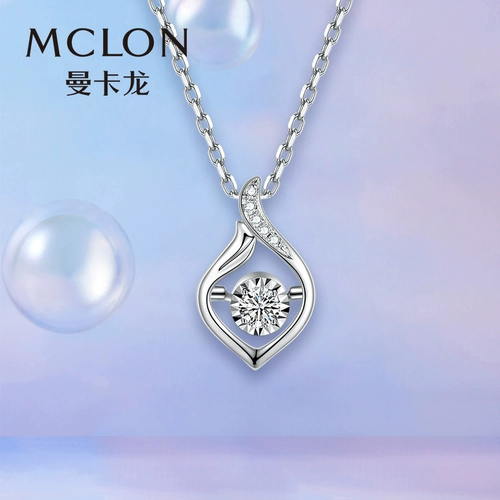 Натуральная инкрустация камня для воды, бриллиантовая модная подвеска, золото 750 пробы, простой и элегантный дизайн