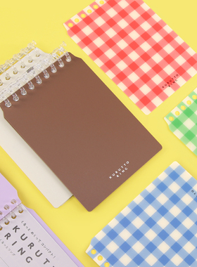 【新品】日本maruman满乐文迷你KURUTTO RING活页本DIY 9孔活页环学生随身本迷你便携式小清新记事本官方正品