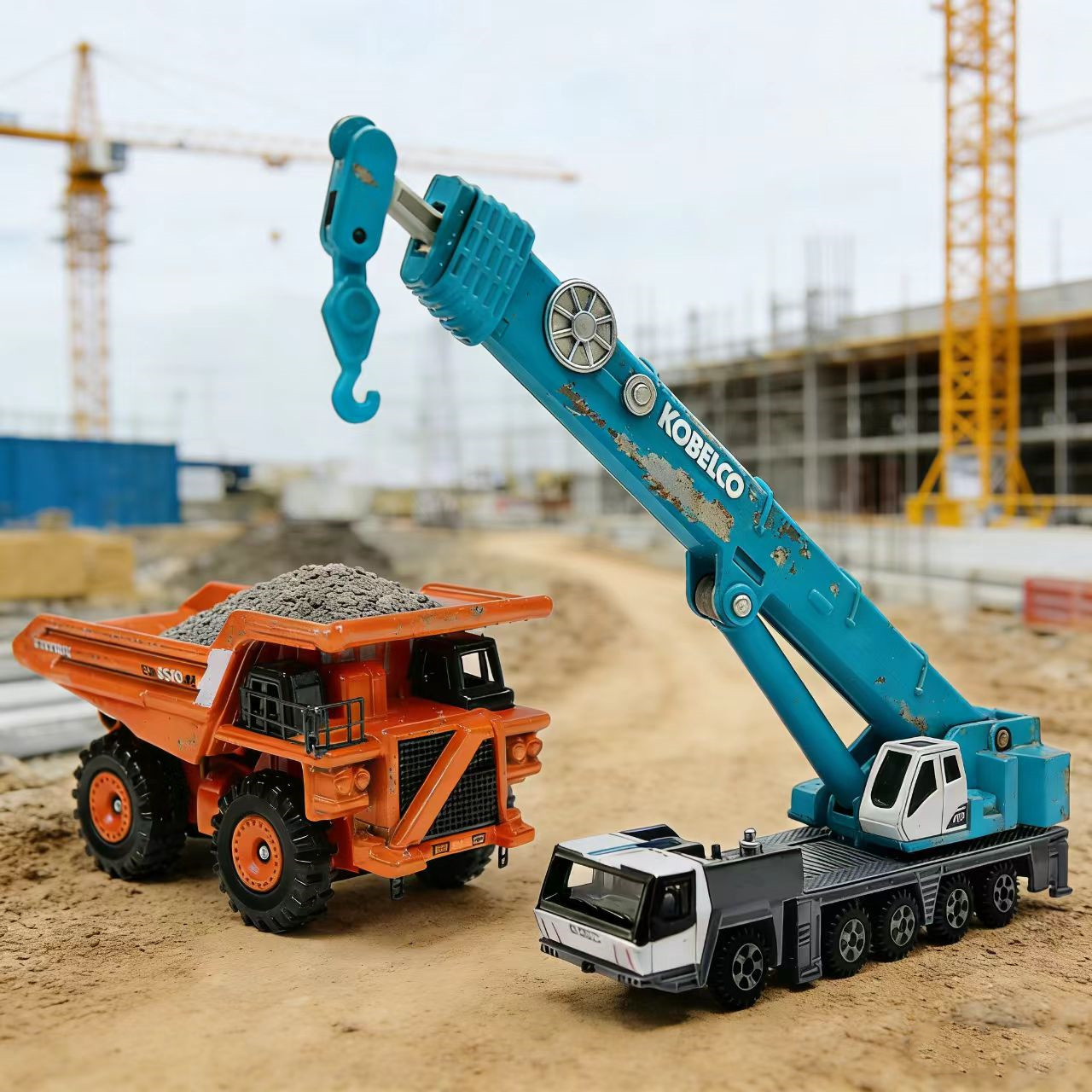 『小汤圆のTOY』多美卡合金车模型日版TOMICA神钢重型吊车工程车