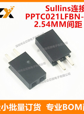 全新原装PPTC021LFBN-RC 2.54MM 2P Sullins连接器PPTC021LFBN-RC
