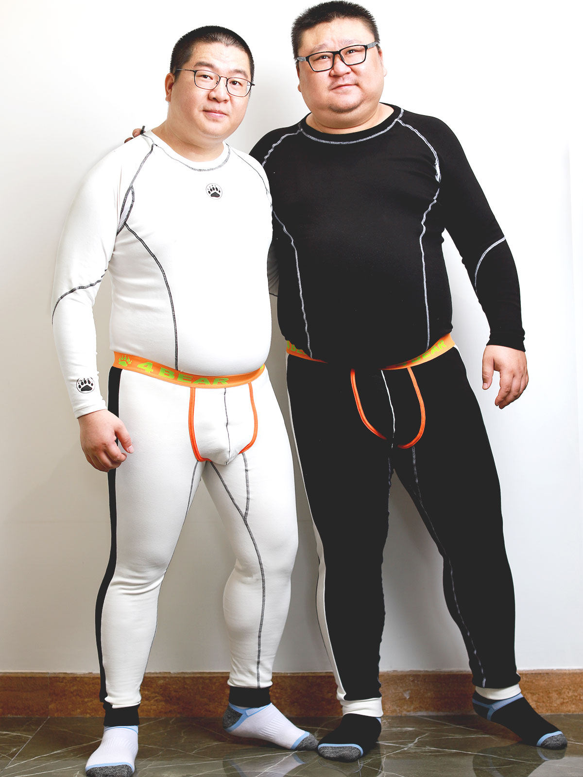 Original design for bear pure cotton fat bear plus fat size warm breathable comfortable and sexy autumn clothes, long-term pants line pants set