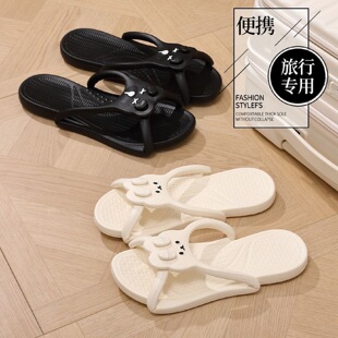 便携式新款旅行拖鞋女可折叠出差专用酒店浴室洗澡防滑防臭旅游鞋
