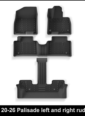 适用于20-26款现代Palisade帕里斯帝汽车脚垫全环保全TPE脚垫跨境