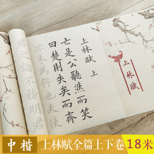 守真上林赋中楷描红欧体18米长卷