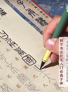 秦始皇推行的文字篆书控笔书写国学合集描红长卷毛笔字帖初学书法