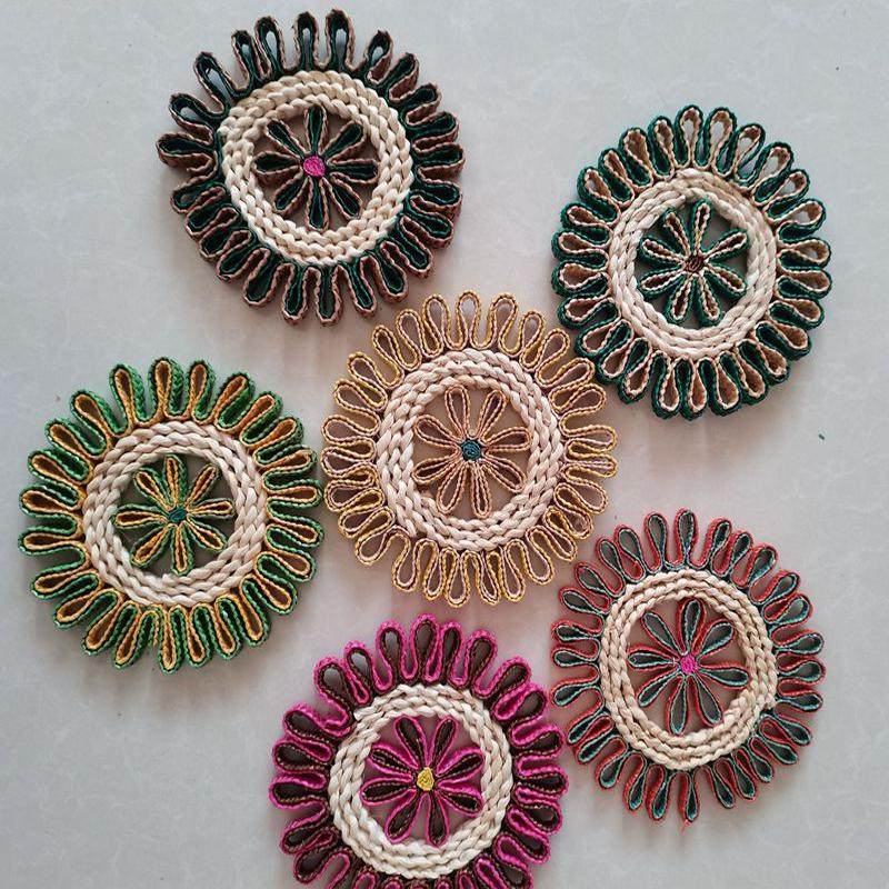 中式天然玉米皮草编餐垫北欧简约加厚隔热垫防烫锅垫杯垫碗垫圆形,餐饮具,杯垫,淘宝优惠券,粉丝福利购,淘宝优惠卷