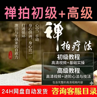 禅拍疗愈课程经络拍打疗法站桩静心全身振动手法调理视频教程