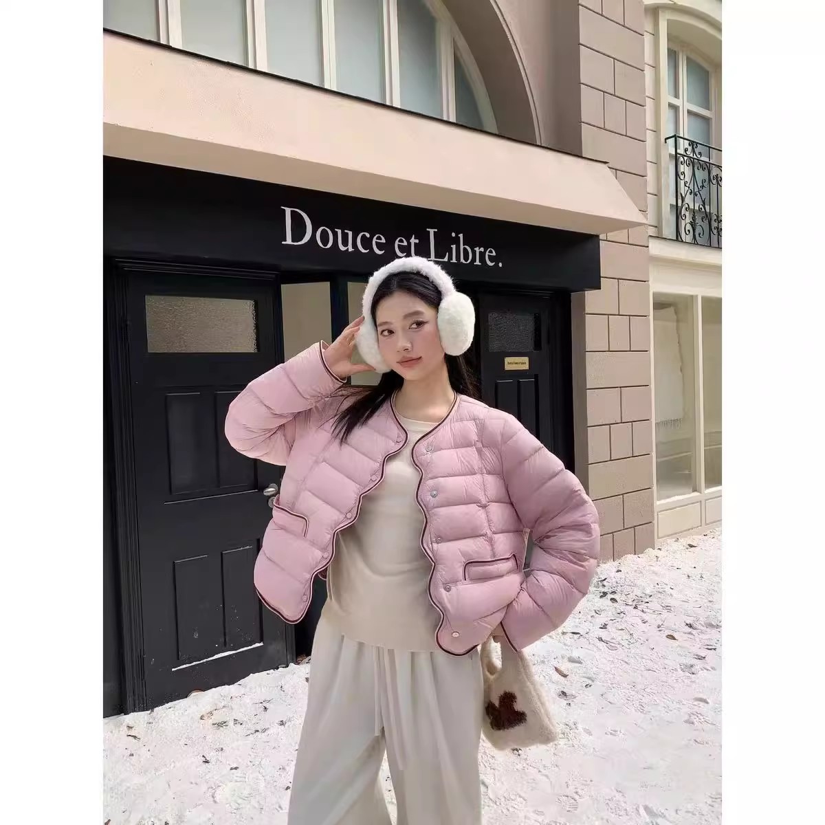 羽绒服新国标90白鸭绒保暖外套女