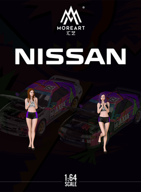 时光TimeMicro1:64 尼桑GTR 32 AXIA 22号拉花银色 黑色 合金车模