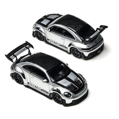 TimeMicro × PSC DESIGN 1:64 甲壳虫 RS  首发银 仿真 合金车模