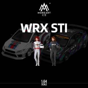 时光TimeMicro1:64 斯巴鲁翼豹WRX-STI  HKS 马天尼仿真合金车模