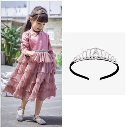 女童生日闪亮手工水钻公主风发箍