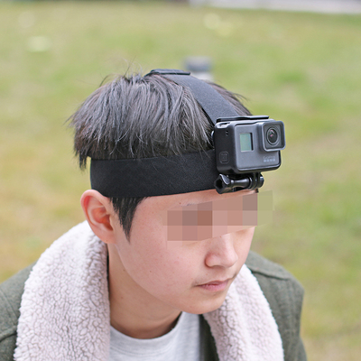gopro9/8/7/5头戴配件大疆灵眸osmo action小蚁山狗第一视角绑带