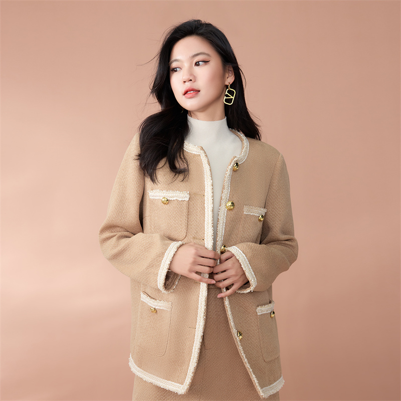 OUXIU/欧袖公主风常规款聚酯纤维