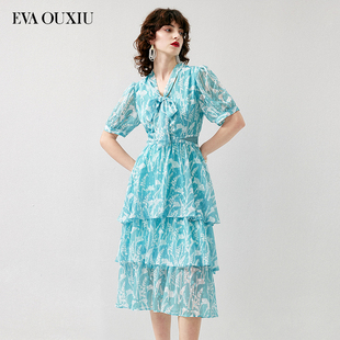 伊华欧秀雪纺连衣裙E32AQ0095 限时直降