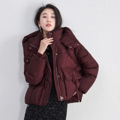 【限时直降】伊华欧秀冬季新口袋显瘦短款羽绒服女外套45DYS5809