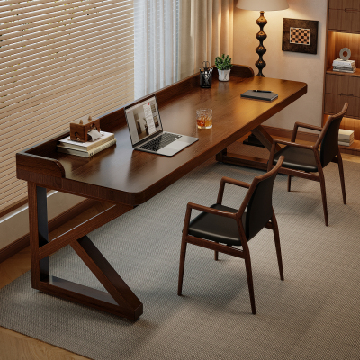 全实木书桌2025新款学习桌子