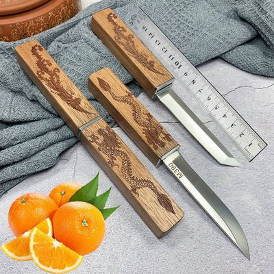 龙凤双刀子母鸳鸯刀家用厨房水果刀瓜果刀多功能削皮刀吃肉小刀