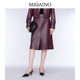 高腰开叉时尚 新款 感皮半裙MO32EB021 秋季 Migaino曼娅奴女装