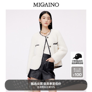 小个子短款 曼娅奴颗粒绒外套女秋冬新款 毛呢外套 博主同款
