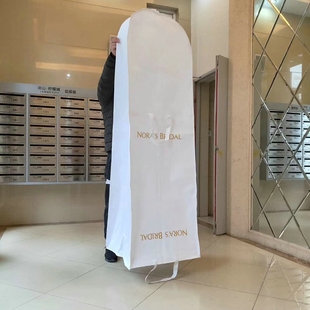2020新款 定做超大婚纱袋无纺布加厚材料订制礼服罩外套大衣袋