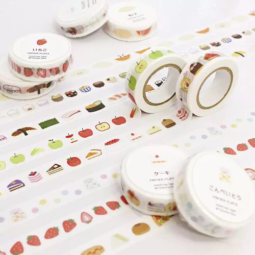 日本papierplatz食物和纸胶带