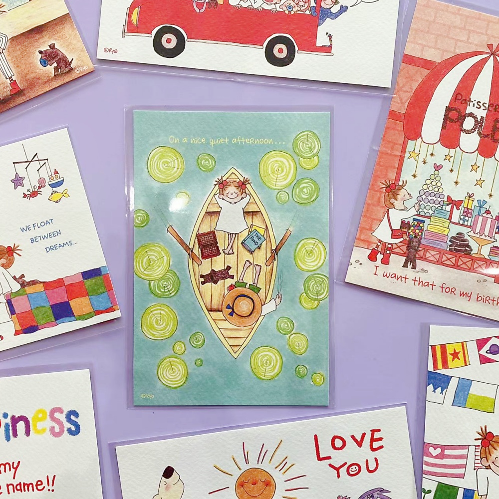 日本coco酱女孩卡片明信片贺卡