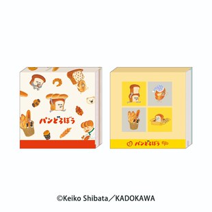 蘑菇屯 日本进口 Kamio Japan×柴田启子面包小偷便签本便条小本