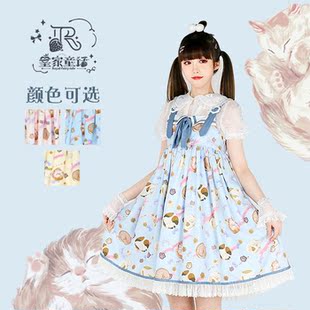 皇家童话【瞌睡猫】原创设计洛丽塔lolita日常可爱少女风连衣裙