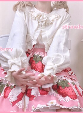 布蕾妹妹/皇家童话原创设计Lolita春秋针织开衫可爱外套空调开衫