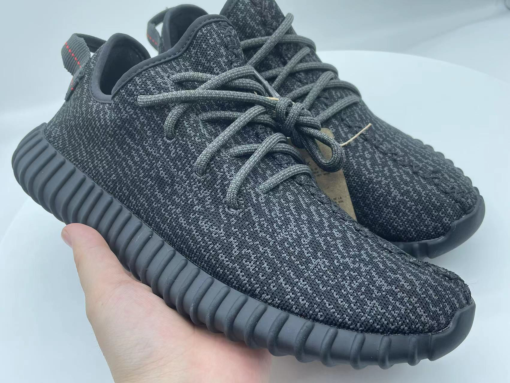 yeezy椰子350初代黑低帮灰女运动休闲鞋bb5350巴斯夫