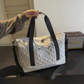 旅行包收纳袋产妇2024秋季 短途旅行包女轻便大容量手提待产包孕妇