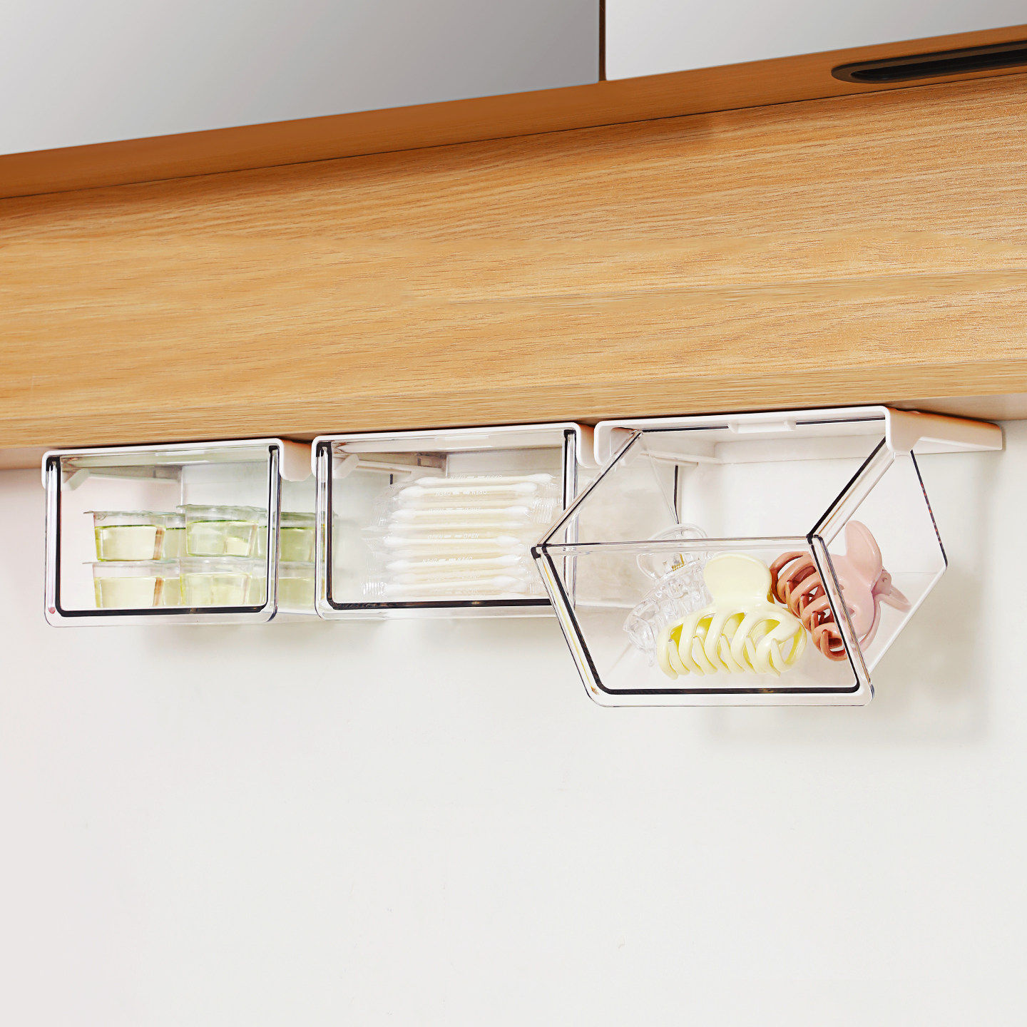 卫生间镜柜下抽屉式收纳盒棉签化妆棉卸妆棉收纳化妆品置物架神器,收纳整理,镜柜收纳盒,淘宝优惠券,粉丝福利购,淘宝优惠卷