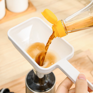 日式 瓶小食品级酒具 漏斗大口径家用厨房分液塑料酒提酒壶方形分装