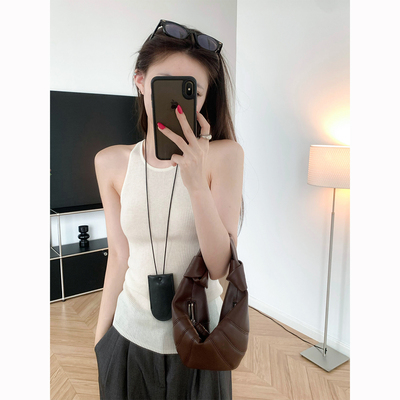 无袖打底上衣修身显瘦女